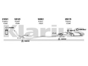 KLARIUS 630043E išmetimo sistema 
 Išmetimo sistema -> Išmetimo sistema, visa