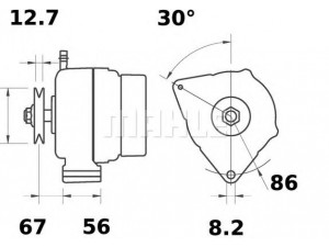 MAHLE ORIGINAL MG 397 kintamosios srovės generatorius
194581