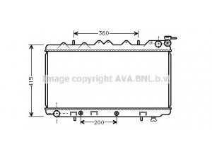 AVA QUALITY COOLING DN2125 radiatorius, variklio aušinimas 
 Aušinimo sistema -> Radiatorius/alyvos aušintuvas -> Radiatorius/dalys
2146078N00