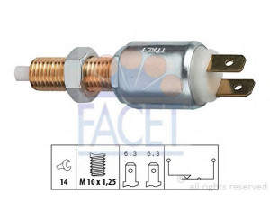 FACET 7.1025 stabdžių žibinto jungiklis 
 Stabdžių sistema -> Stabdžių žibinto jungiklis
MA-600958, 25320-H8500