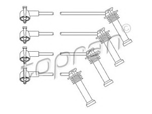 TOPRAN 300 703 uždegimo laido komplektas 
 Kibirkšties / kaitinamasis uždegimas -> Uždegimo laidai/jungtys
1 006 346S, 1 006 347, 1 006 348