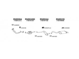 VENEPORTE 550413 išmetimo sistema
