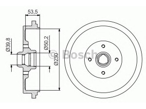 BOSCH 0 986 477 257 stabdžių būgnas 
 Stabdžių sistema -> Būgninis stabdys -> Stabdžių būgnas
357 501 615