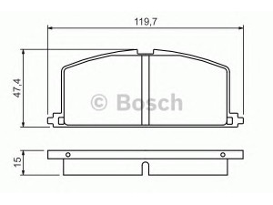 BOSCH 0 986 468 701 stabdžių trinkelių rinkinys, diskinis stabdys 
 Techninės priežiūros dalys -> Papildomas remontas
04465 10040, 04465 12010, 04465 12020