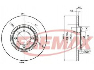 FREMAX BD-0976 stabdžių diskas 
 Dviratė transporto priemonės -> Stabdžių sistema -> Stabdžių diskai / priedai
102087150, 208715, X036J6008Z