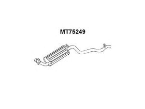 VENEPORTE MT75249 galinis duslintuvas 
 Išmetimo sistema -> Duslintuvas
MB376581