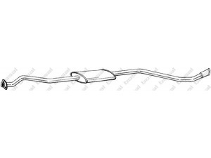 BOSAL 288-553 vidurinis duslintuvas 
 Išmetimo sistema -> Duslintuvas
9563.8425, 9602.1036