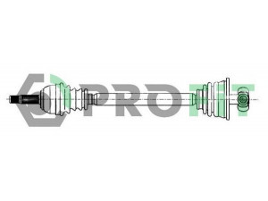 PROFIT 2730-0074 kardaninis velenas 
 Ratų pavara -> Kardaninis velenas
77013449881, 7701349692, 7701349880