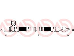 BREMBO T 83 033 stabdžių žarnelė 
 Stabdžių sistema -> Stabdžių žarnelės
9094702454, 9094702455, PHD182