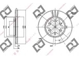 DJ PARTS BD1101 stabdžių diskas 
 Dviratė transporto priemonės -> Stabdžių sistema -> Stabdžių diskai / priedai
40206-R8200, 40206-R8210, 40206-R8211