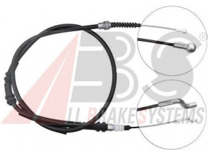 A.B.S. K13816 trosas, stovėjimo stabdys 
 Stabdžių sistema -> Valdymo svirtys/trosai
7H1.609.701F
