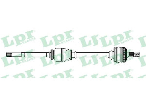 LPR DS52386 kardaninis velenas 
 Ratų pavara -> Kardaninis velenas
7711368091, 8200133289, 8200436849
