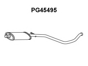 VENEPORTE PG45495 priekinis duslintuvas 
 Išmetimo sistema -> Duslintuvas
171789, 9809853180