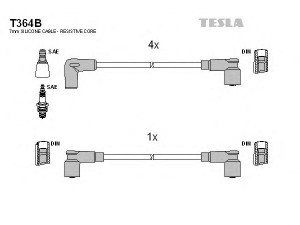 TESLA T364B uždegimo laido komplektas 
 Kibirkšties / kaitinamasis uždegimas -> Uždegimo laidai/jungtys
GHT212, GHT246
