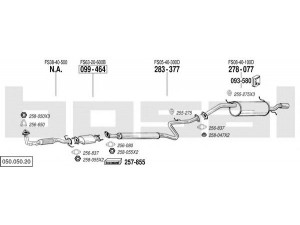 BOSAL 050.050.20 išmetimo sistema 
 Išmetimo sistema -> Išmetimo sistema, visa