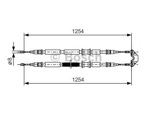 BOSCH 1 987 477 764 trosas, stovėjimo stabdys 
 Stabdžių sistema -> Valdymo svirtys/trosai
24436451, 24436451, 24 436 451