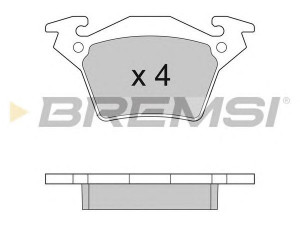 BREMSI BP2880 stabdžių trinkelių rinkinys, diskinis stabdys 
 Techninės priežiūros dalys -> Papildomas remontas
0004214210, 0034200220, 6384210110
