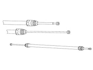 CEF DM02170 trosas, stovėjimo stabdys 
 Stabdžių sistema -> Valdymo svirtys/trosai
1684200585, 1684201585
