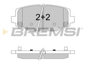 BREMSI BP3544 stabdžių trinkelių rinkinys, diskinis stabdys
68144209AA, 68159526AA, 68159526AB