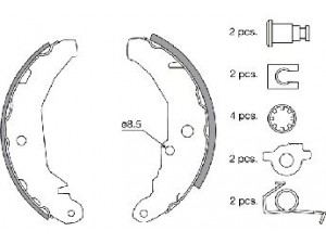 SPIDAN 30471 stabdžių trinkelių komplektas 
 Techninės priežiūros dalys -> Papildomas remontas
1619135, 1625131, 1648631, 5020562