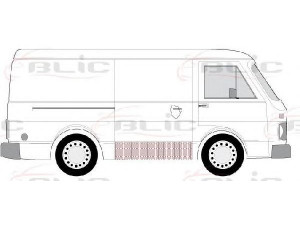 BLIC 6508-01-9560170P durys, kėbulas 
 Kėbulas -> Keleivių kabina -> Durys/dalys