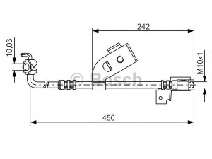 BOSCH 1 987 476 184 stabdžių žarnelė 
 Stabdžių sistema -> Stabdžių žarnelės
6483797, 6510341, 6881658, 6941702