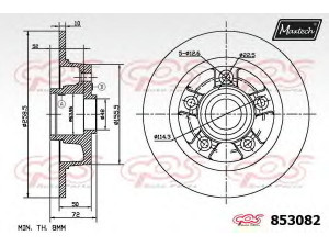MAXTECH 853082.6060 stabdžių diskas 
 Stabdžių sistema -> Diskinis stabdys -> Stabdžių diskas
G311-26-251A, GM09-26-251B