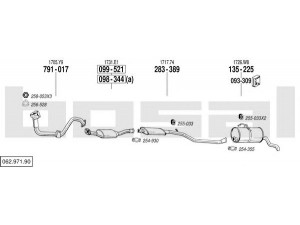 BOSAL 062.971.90 išmetimo sistema 
 Išmetimo sistema -> Išmetimo sistema, visa