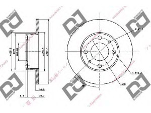 DJ PARTS BD1654 stabdžių diskas 
 Dviratė transporto priemonės -> Stabdžių sistema -> Stabdžių diskai / priedai
4385812, SE022165002A