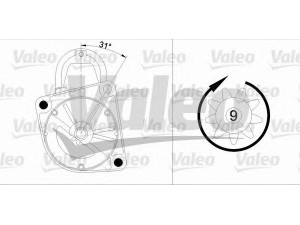 VALEO 455970 starteris 
 Elektros įranga -> Starterio sistema -> Starteris
12 41 7 830 793, 12 41 7 832 486