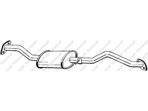 BOSAL 171-303 vidurinis duslintuvas 
 Išmetimo sistema -> Duslintuvas
FE14-40-400A, FE14-40-400C