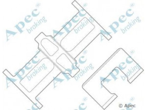 APEC braking KIT598 priedų komplektas, stabdžių trinkelė 
 Stabdžių sistema -> Būgninis stabdys -> Dalys/priedai