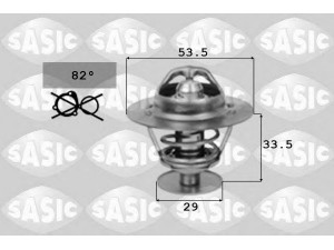 SASIC 9000072 termostatas, aušinimo skystis 
 Aušinimo sistema -> Termostatas/tarpiklis -> Thermostat
1668305