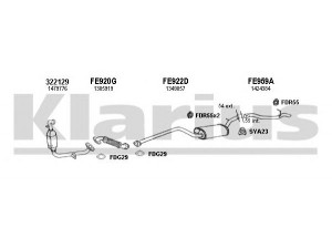 KLARIUS 361819U išmetimo sistema