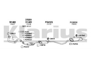 KLARIUS 630736U išmetimo sistema 
 Išmetimo sistema -> Išmetimo sistema, visa