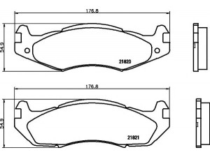 HELLA PAGID 8DB 355 006-371 stabdžių trinkelių rinkinys, diskinis stabdys 
 Techninės priežiūros dalys -> Papildomas remontas
4638634, 8983502200, 5252613, 5252724