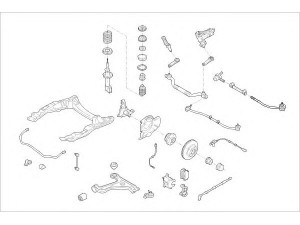 DELPHI OPEL-15323-F rato pakaba 
 Ašies montavimas/vairavimo mechanizmas/ratai -> Prekių paieška pagal schemą