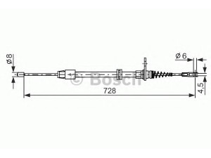 BOSCH 1 987 482 301 trosas, stovėjimo stabdys 
 Stabdžių sistema -> Valdymo svirtys/trosai
204 420 09 85, A 204 420 09 85