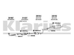 KLARIUS 570198E išmetimo sistema 
 Išmetimo sistema -> Išmetimo sistema, visa