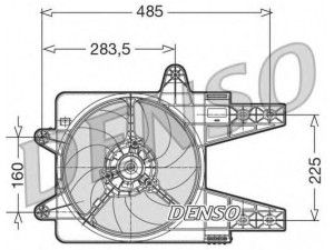 DENSO DER13003 ventiliatorius, radiatoriaus 
 Aušinimo sistema -> Oro aušinimas
46541534, 46541534