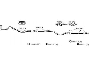 ERNST 090018 išmetimo sistema 
 Išmetimo sistema -> Išmetimo sistema, visa