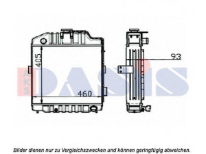 AKS DASIS 440623N radiatorius, variklio aušinimas