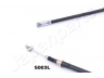 JAPANPARTS BC-5003L trosas, stovėjimo stabdys 
 Stabdžių sistema -> Valdymo svirtys/trosai
MB806056