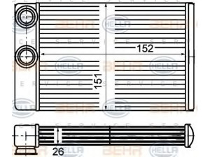 HELLA 8FH 351 670-671 šilumokaitis, salono šildymas 
 Šildymas / vėdinimas -> Šilumokaitis
13263329
