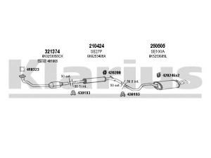 KLARIUS 930729E išmetimo sistema 
 Išmetimo sistema -> Išmetimo sistema, visa