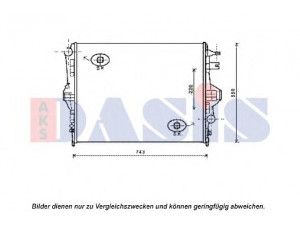 AKS DASIS 040046N radiatorius, variklio aušinimas 
 Aušinimo sistema -> Radiatorius/alyvos aušintuvas -> Radiatorius/dalys
7P0121253A, 95810613210