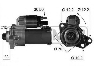 MESSMER 220056 starteris 
 Elektros įranga -> Starterio sistema -> Starteris
1072156, 95VW-11000-BC, 020 911 023 F