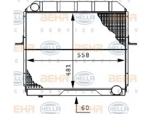 HELLA 8MK 376 706-341 radiatorius, variklio aušinimas
12100-6100