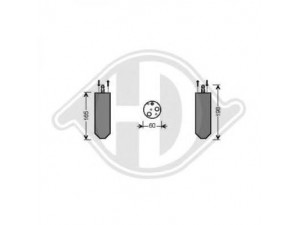 DIEDERICHS 8446302 džiovintuvas, oro kondicionierius 
 Oro kondicionavimas -> Džiovintuvas
8200052125, 8200071647