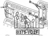FEBEST 0375-YD2F remonto komplektas, stabdžių apkaba
01463-STX-A00, 01463-STX-A01